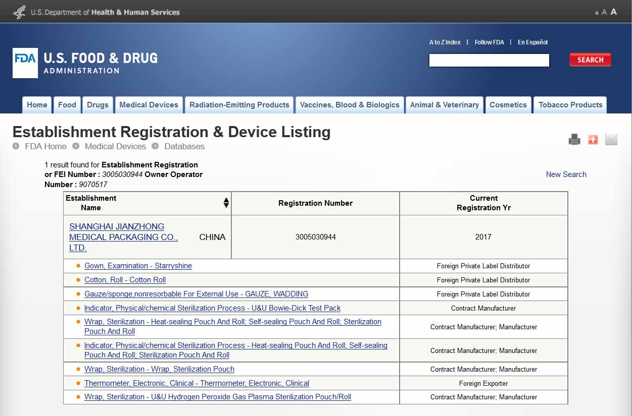 Device Listing